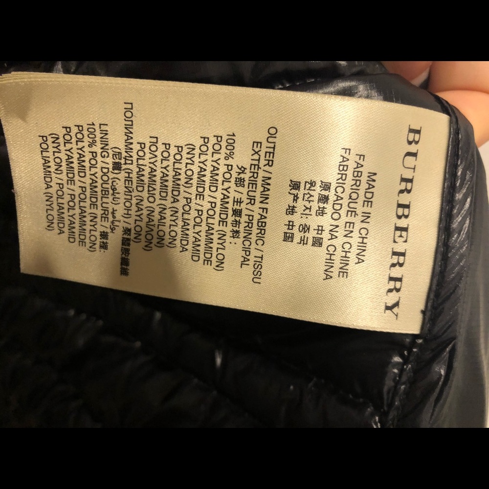 Black Burberry Jacket Size L - Picture 7 of 8